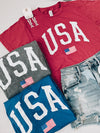 USA Flag Graphic Tee (S-2XL)