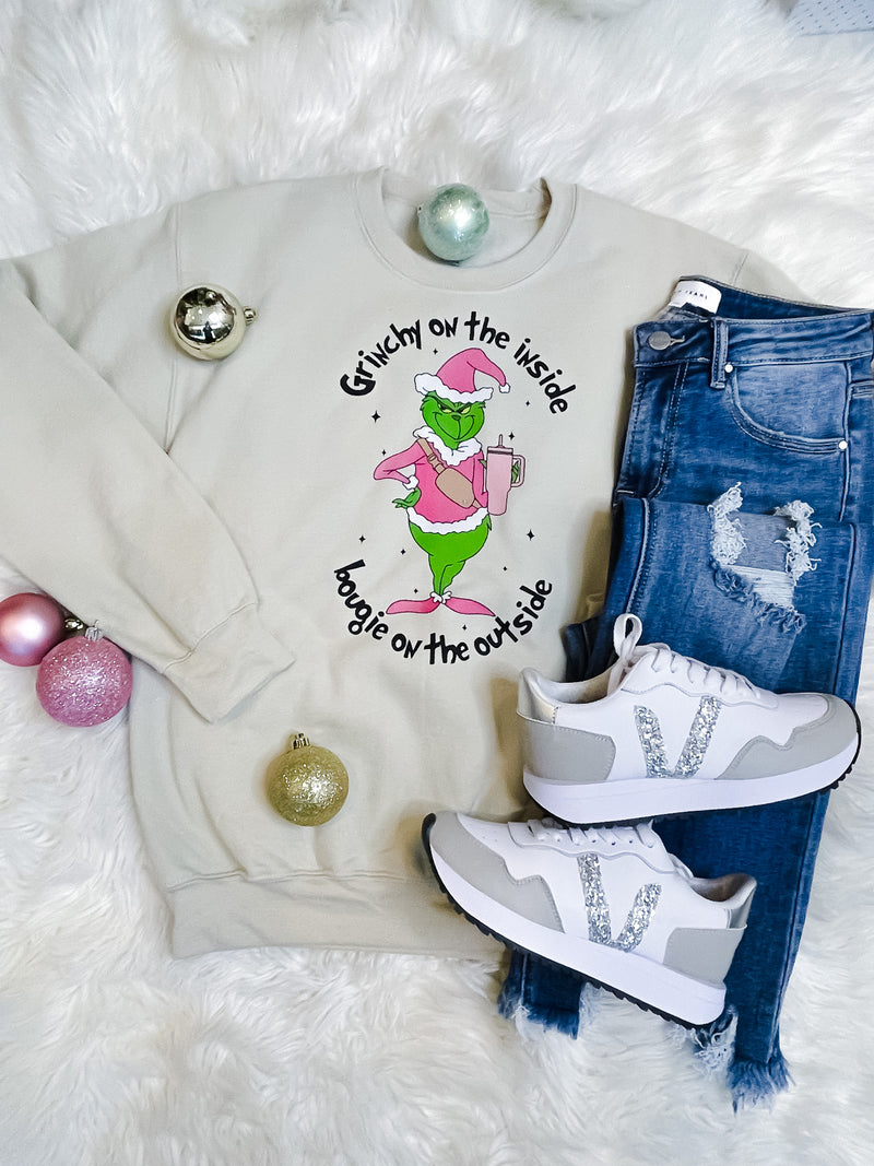 Grinchy On The Inside - Crewneck Sweatshirt (S-2XL)