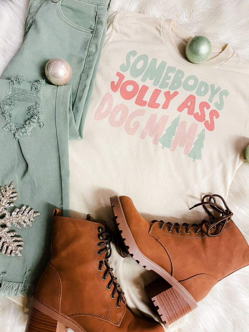 Somebody's Jolly Ass Dog Mama Graphic Tee (S-2XL)