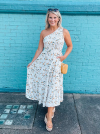 It's All A Dream One Shoulder Midi Dress