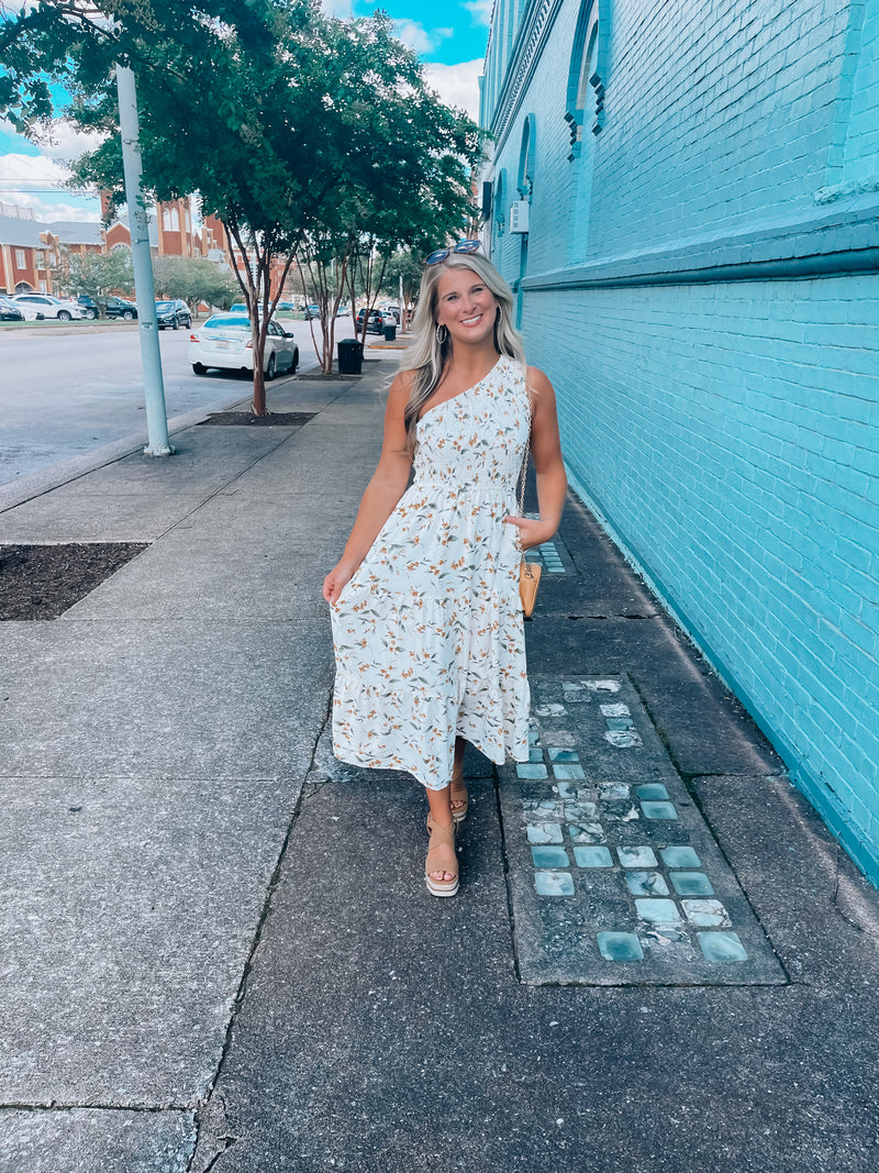 It's All A Dream One Shoulder Midi Dress