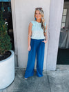 Straight To Business Pants- Royal Blue