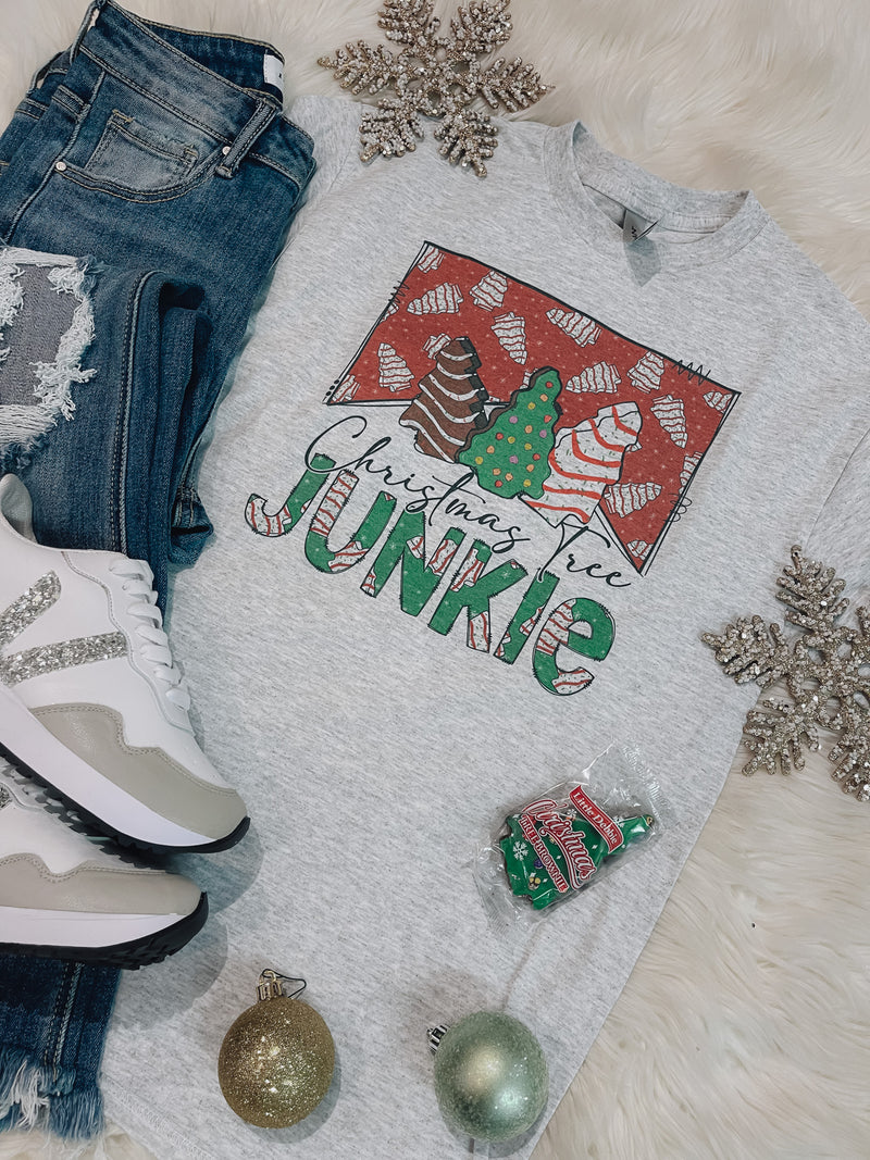 Christmas Tree Cake Junkie Tee (S-2XL)