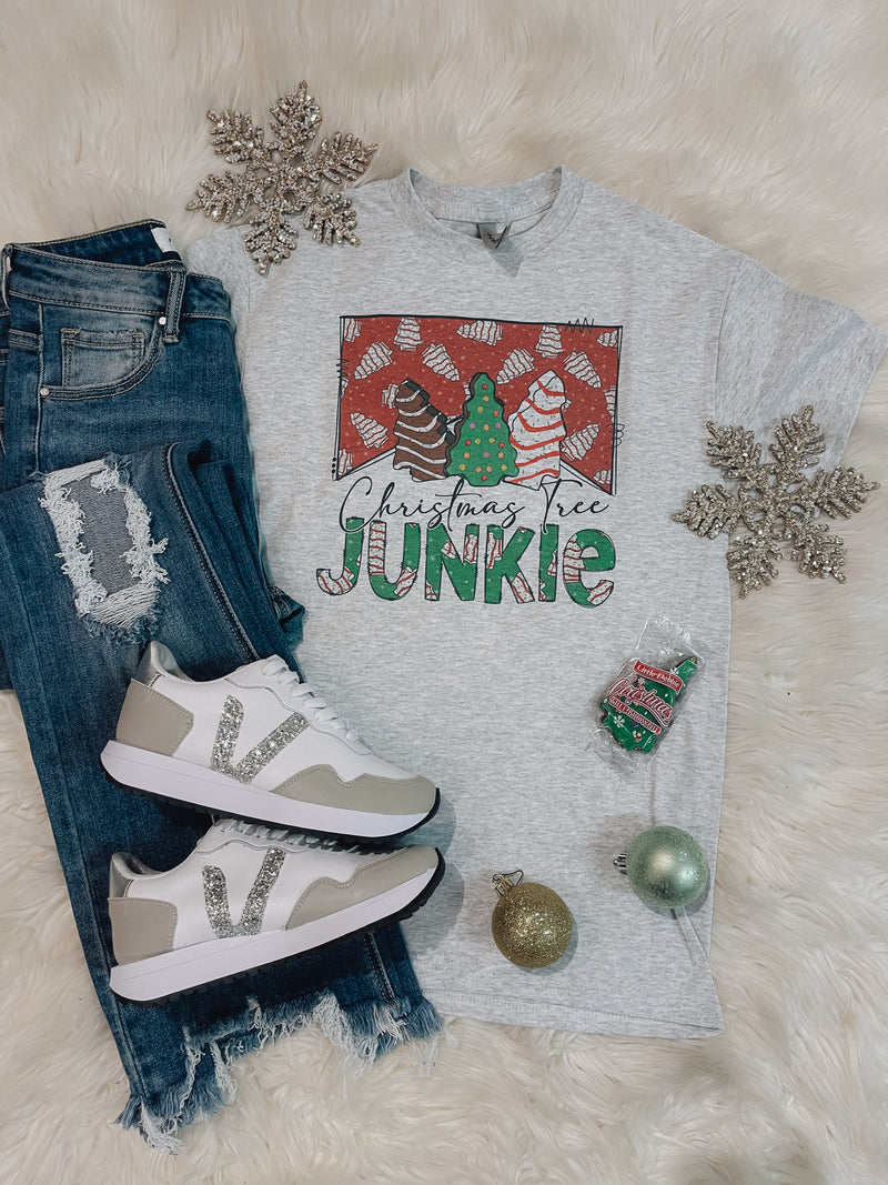 Christmas Tree Cake Junkie Tee (S-2XL)