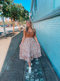 Spin Me Around Midi Skirt