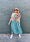 Follow The Flow Midi Skirt