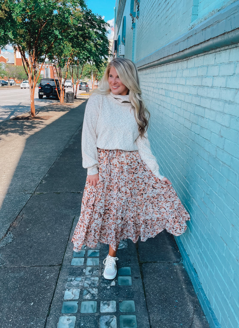 Spin Me Around Midi Skirt