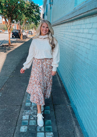 Spin Me Around Midi Skirt