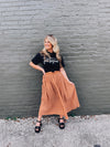 Confident Strides Midi Skirt