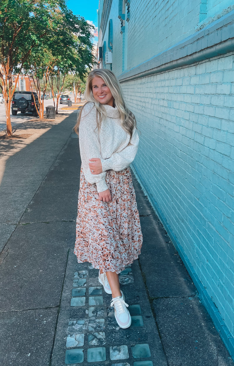 Spin Me Around Midi Skirt