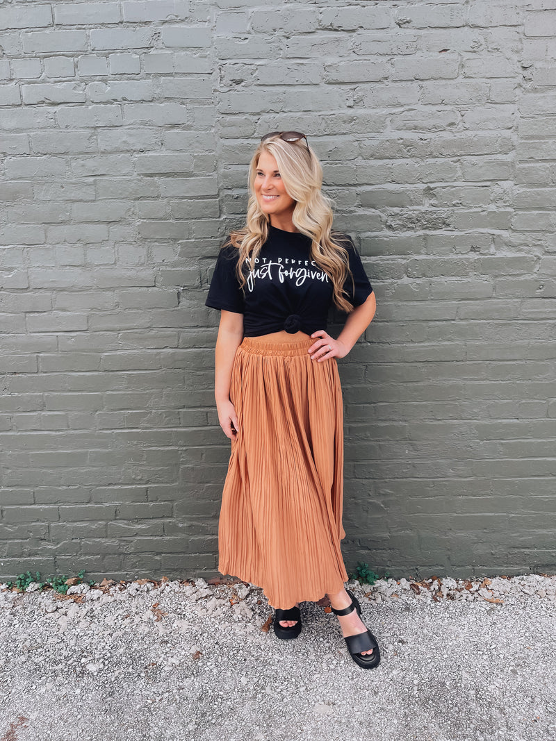 Confident Strides Midi Skirt