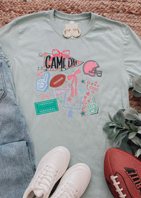 Preppy Football Game Day Graphic Tee (S-2XL)