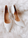 Graceful Glamour White Pearl Heels