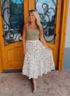 Know My Heart Floral Midi Skirt