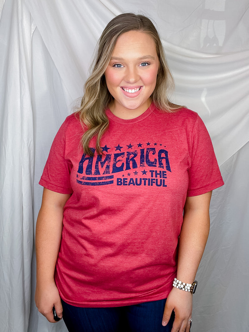 America The Beautiful Graphic Tee (S-XL)