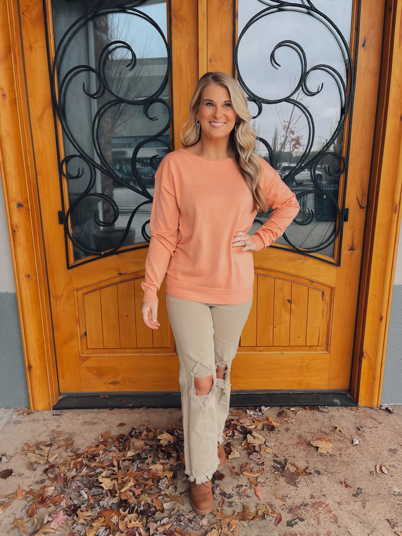 Never Too Late High Waisted Distressed Sand Risen Jeans