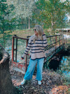 Calm Evening Striped Sweater (S-XL)