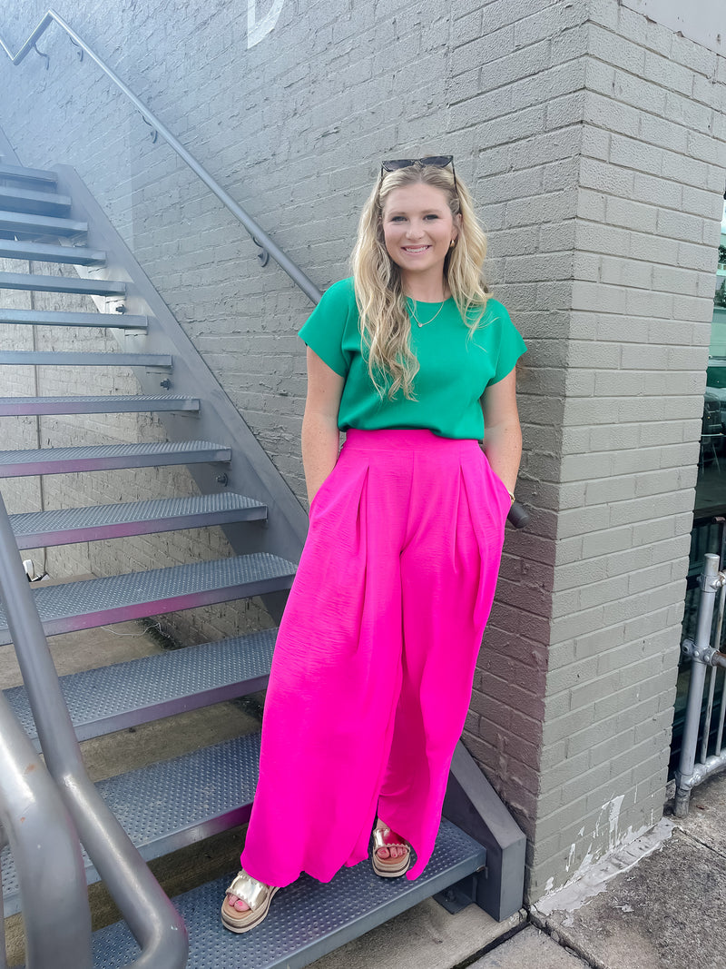 Pushing Forward Pleated Pants (S-XL)