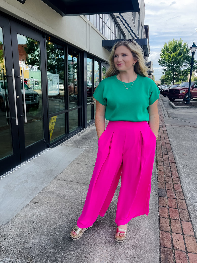 Pushing Forward Pleated Pants (S-XL)