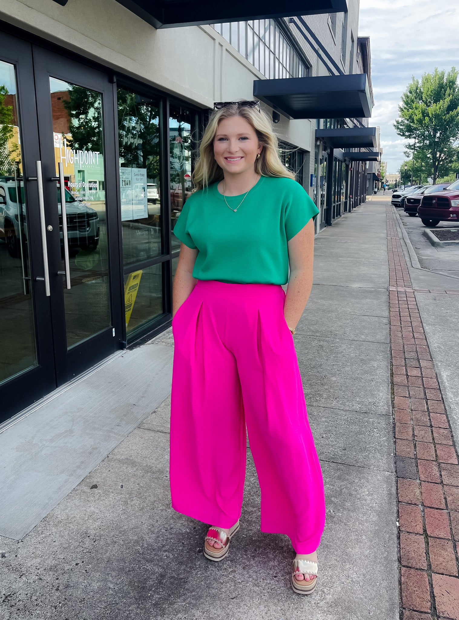 Pushing Forward Pleated Pants (S-XL) - Main Image