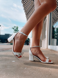 Be My Forever Pearl Bow Heels