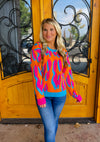 Feeling Fabulous Colorful Leopard Sweater