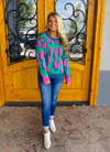 Feeling Fabulous Colorful Leopard Sweater