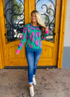 Feeling Fabulous Colorful Leopard Sweater