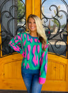 Feeling Fabulous Colorful Leopard Sweater