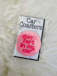 Don't Fart Car Coasters