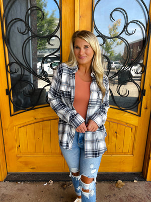 Campfire Chic Flannel Top (S-3XL)