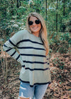 Calm Evening Striped Sweater (S-XL)