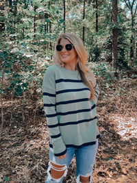 Calm Evening Striped Sweater (S-XL)