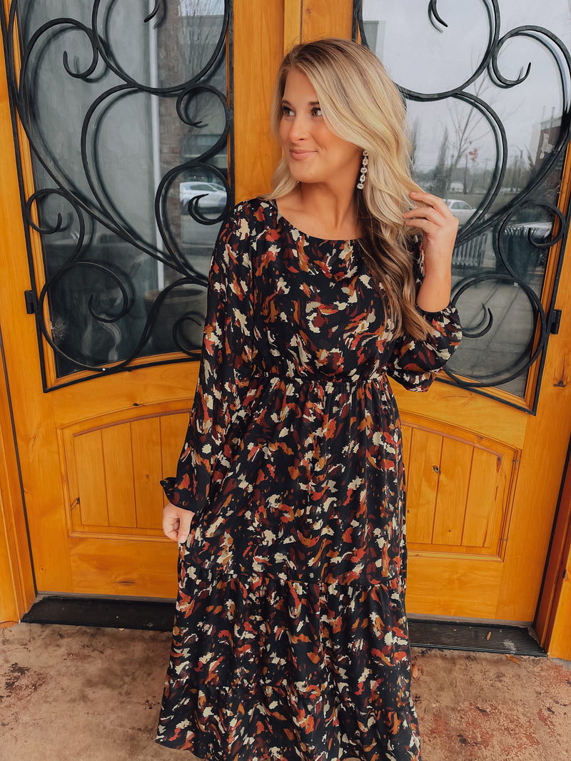 Confidence To Spare Long Sleeve Maxi Dress