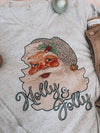Holly Jolly Santa Long Sleeve (S-2XL)