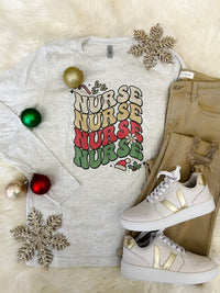 Nurse Christmas Long Sleeve Tee (S-2XL)