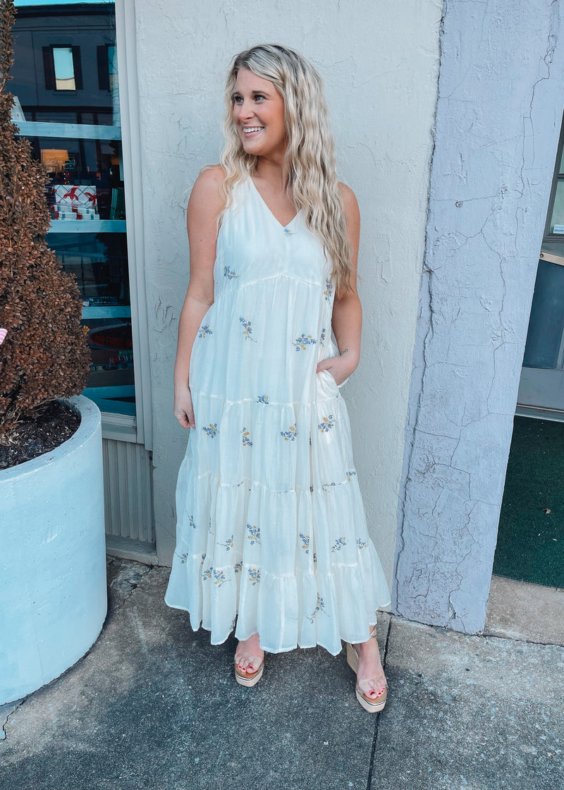 Romantic Afternoon Midi Dress