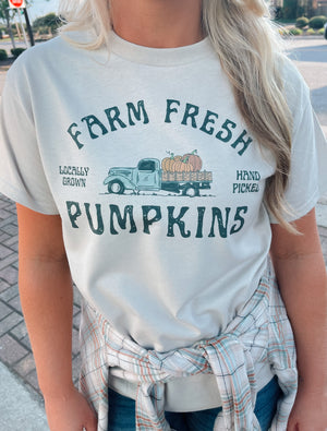 Farm Fresh Pumpkin Truck Graphic Tee (S-2XL)
