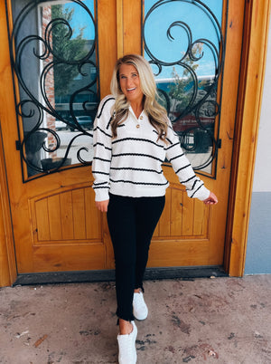 Back To Classic Striped Sweater
