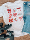 Chick Fil A Bow Grid Graphic Tee (S-2XL)