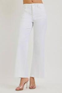 Long Weekend White High Rise Tummy Control - Risen Jean