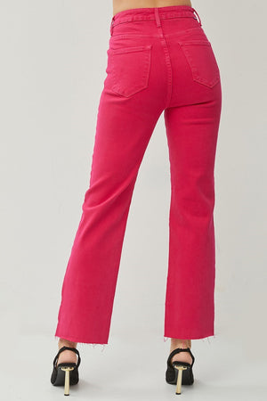 The Thought Of You Straight Jeans- PINK