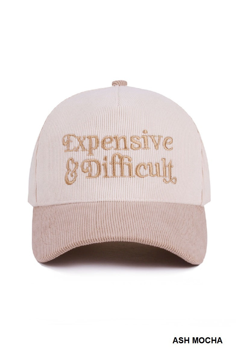 Expensive & Difficult Hat - Floral, Leopard, & Ash Mocha