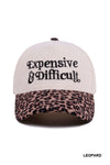 Expensive & Difficult Hat - Floral, Leopard, & Ash Mocha
