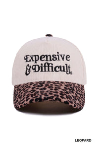 Expensive & Difficult Hat - Floral, Leopard, & Ash Mocha