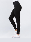 Black Butter Leggings Full Length High Waistband  (OS-PLUS SIZE)