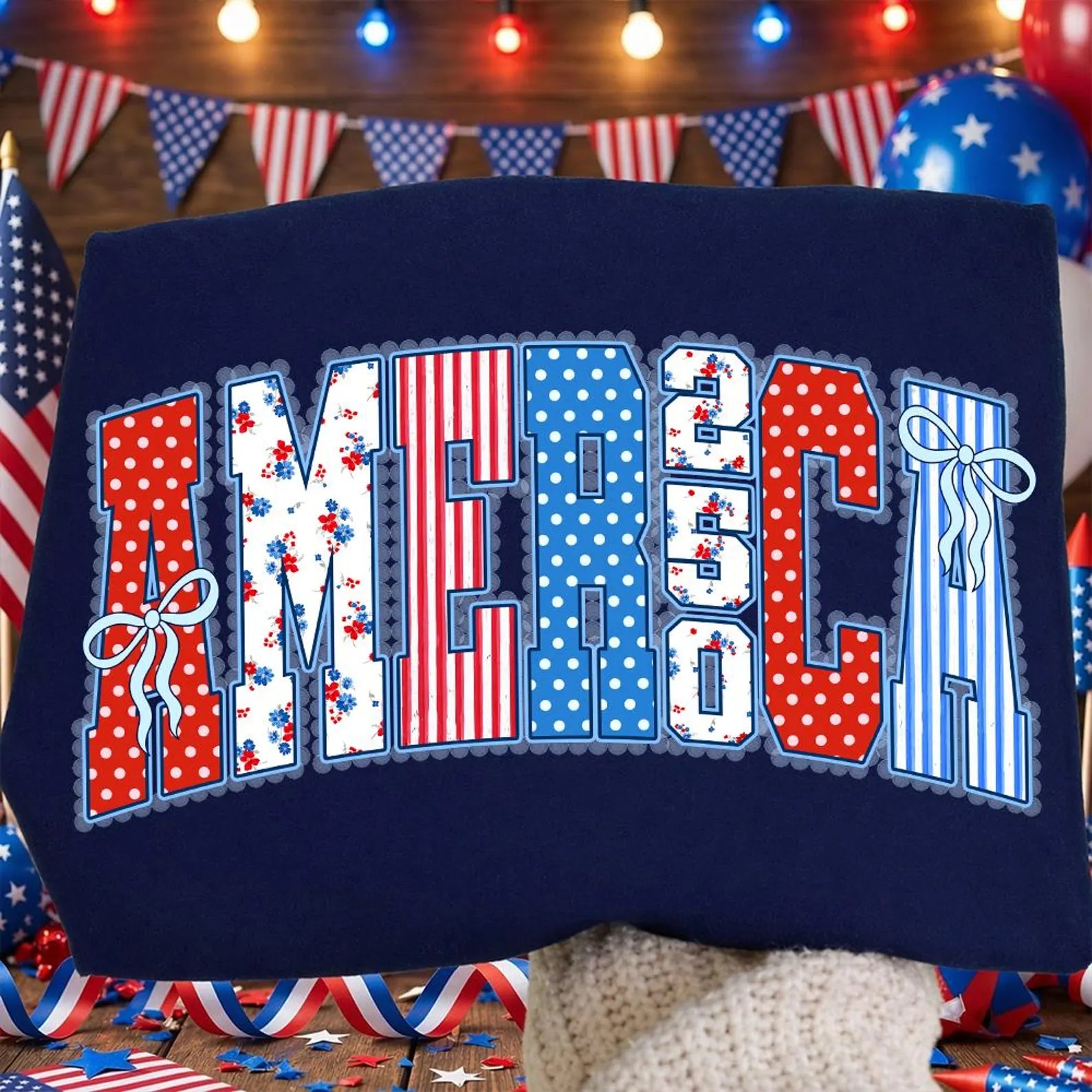 Navy America Graphic Tee (S-2XL)