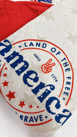 Land Of The Free Star Graphic Tee (S-2XL)