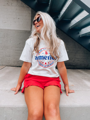Land Of The Free Star Graphic Tee (S-2XL)