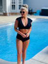 Seaside Retreat Bikini Swimsuit- BLACK (S-XL)